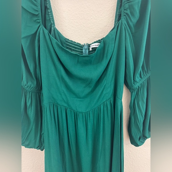 Reformation Mica Puff Sleeved Tiered Midi Dress - Picture 5 of 10